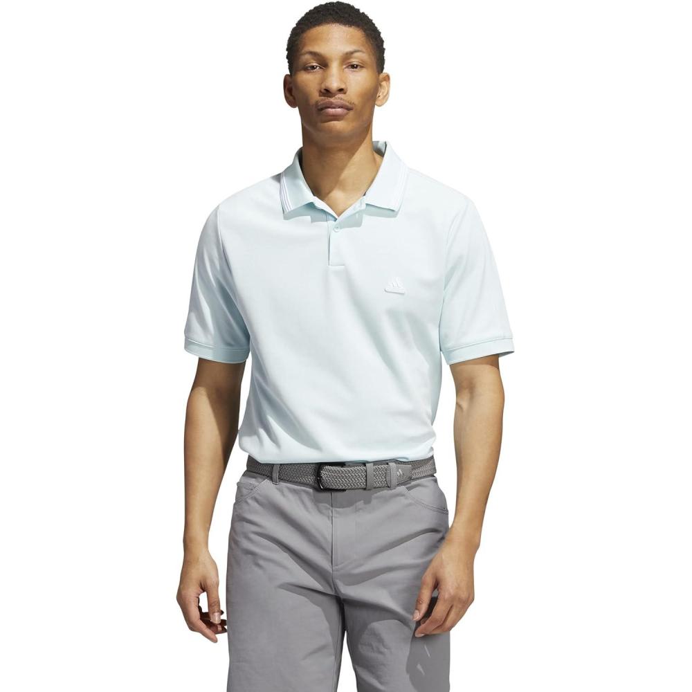 image:imageadidas Mens Goto Golf Polo ShirtHalo MintWhite