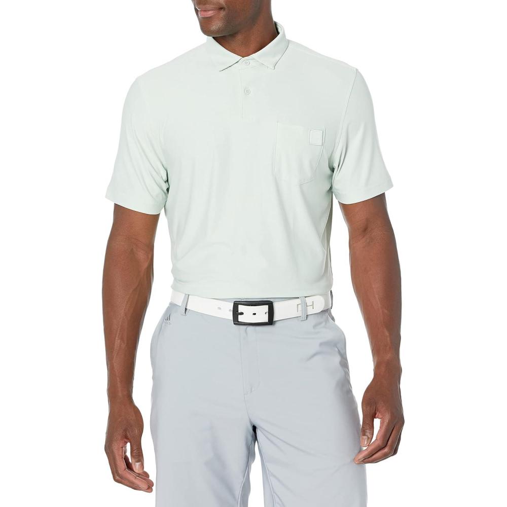 image:imageadidas Mens Goto Golf Polo ShirtLinen Green