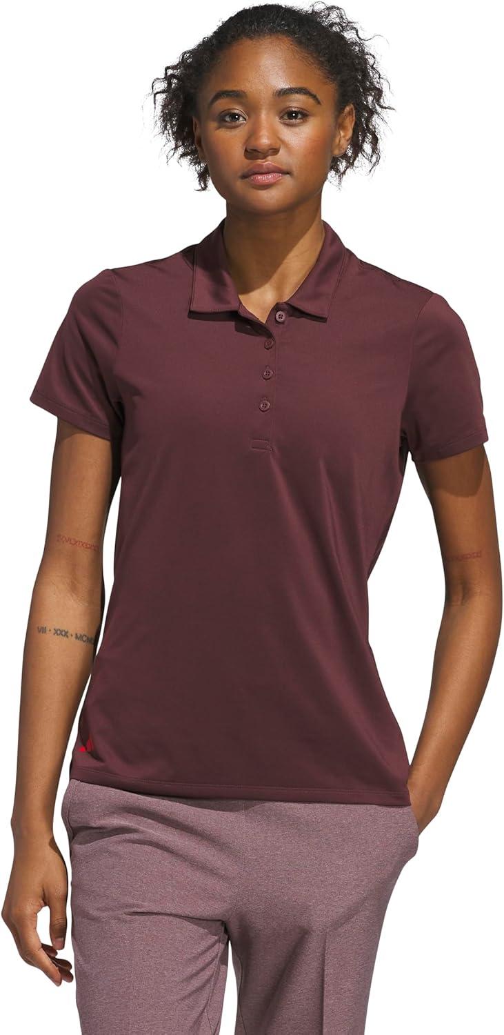 image:imageadidas Womens Ultimate365 Solid Polo ShirtAurora Ruby
