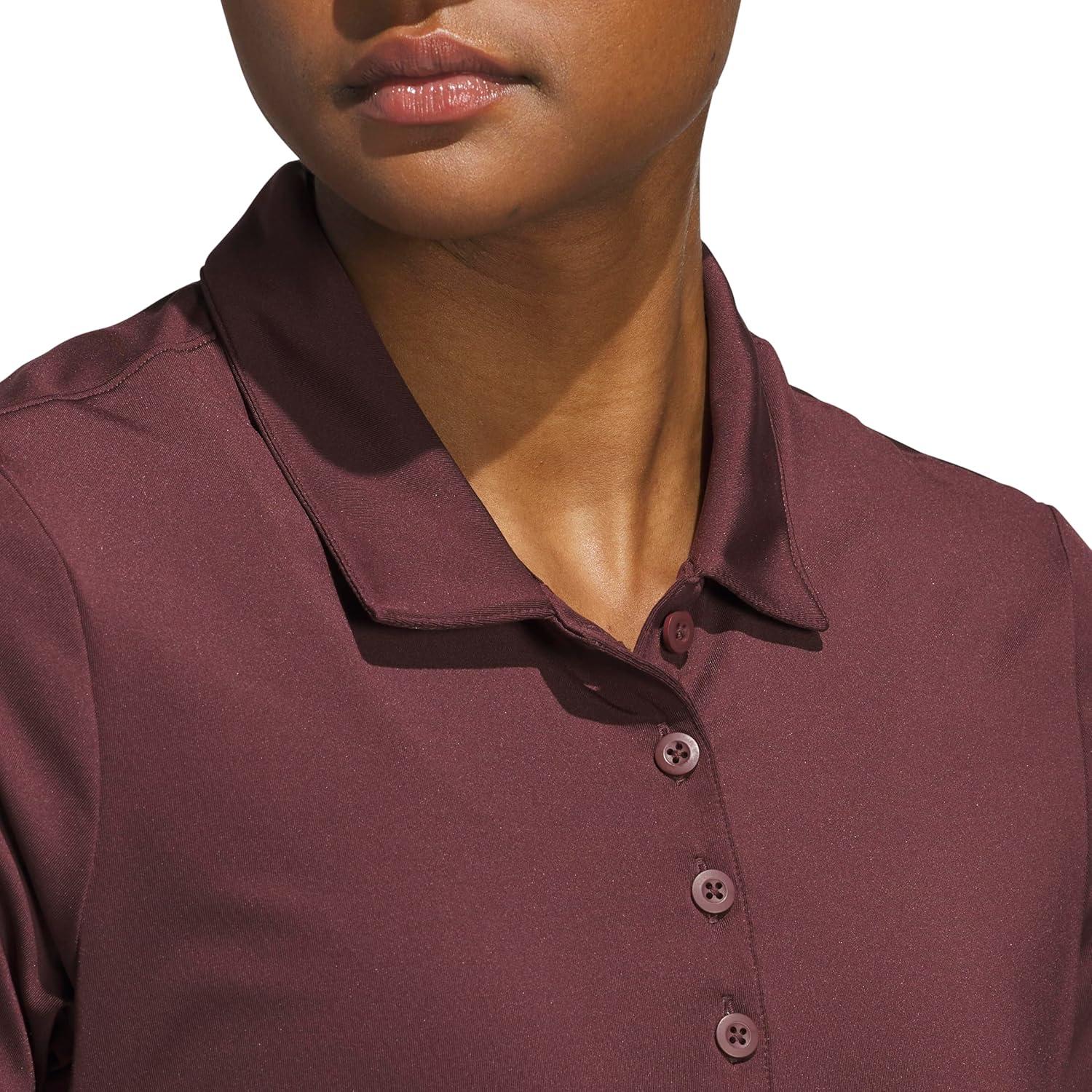 image:imageadidas Womens Ultimate365 Solid Polo ShirtAurora Ruby