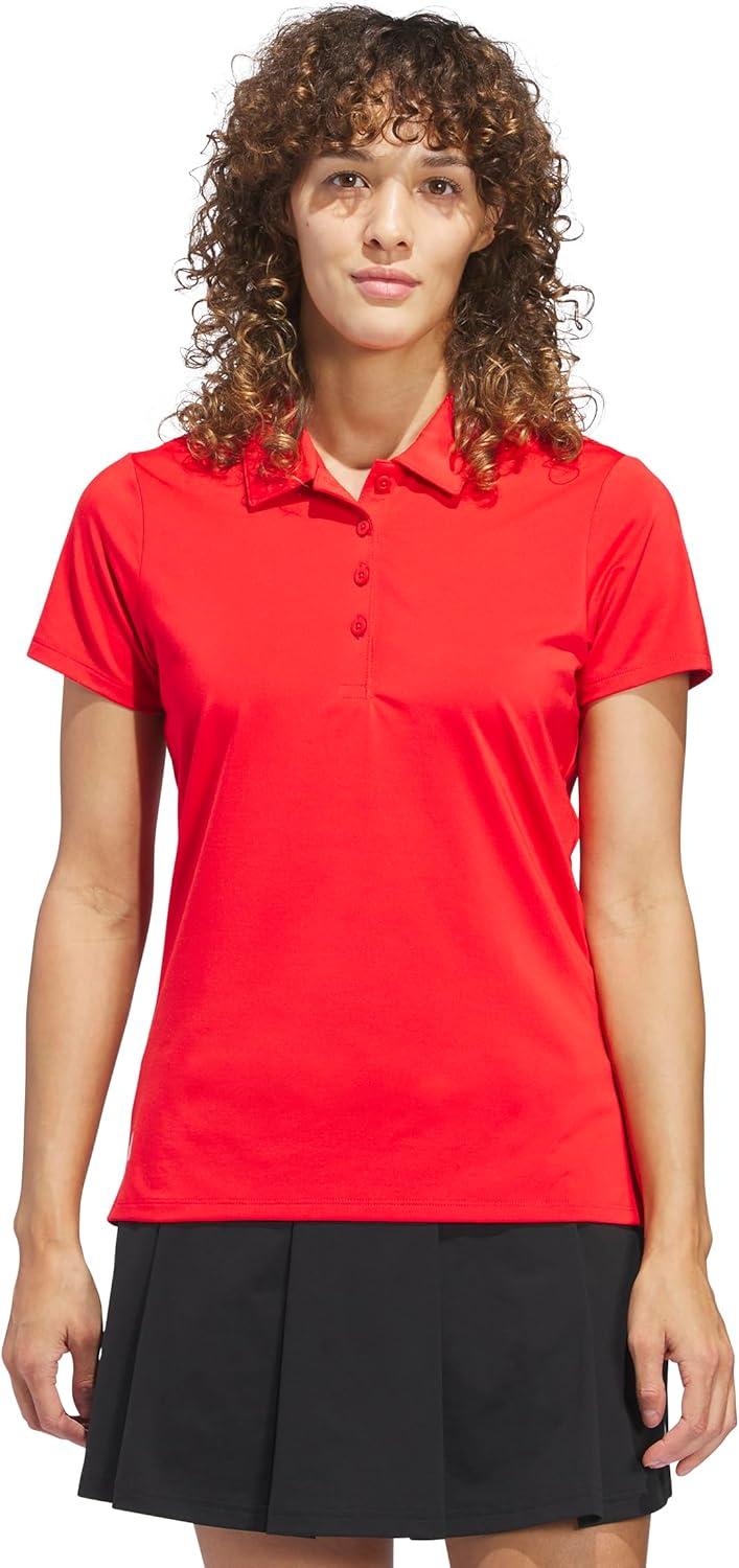 image:imageadidas Womens Ultimate365 Solid Polo ShirtPure Ruby