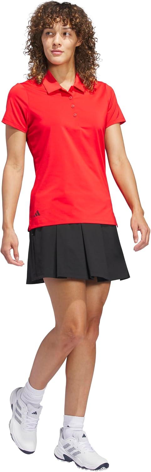 image:imageadidas Womens Ultimate365 Solid Polo ShirtPure Ruby