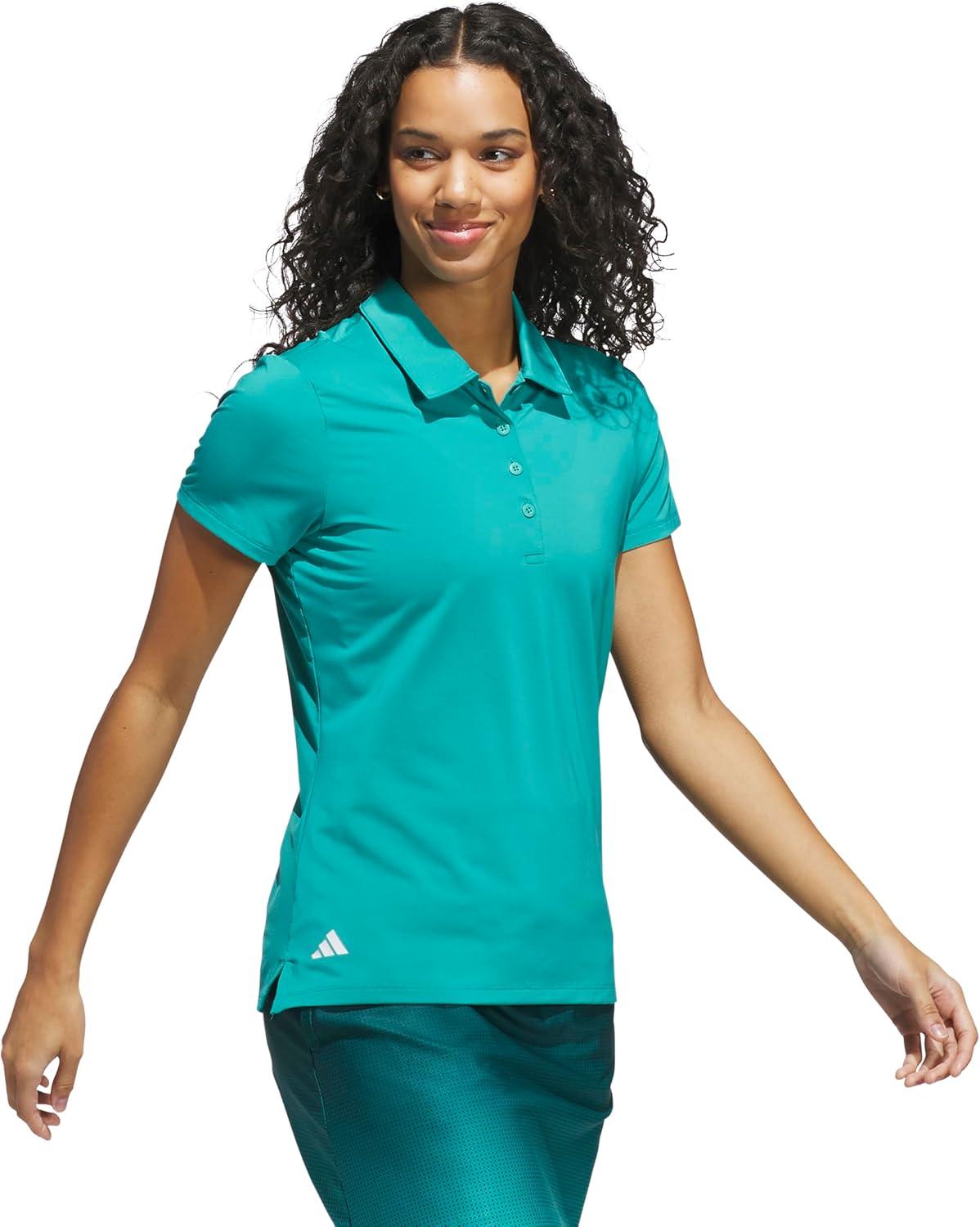 image:imageadidas Womens Ultimate365 Solid Polo ShirtPure Teal