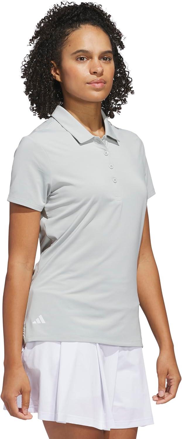 image:imageadidas Womens Ultimate365 Solid Polo ShirtWonder Silver