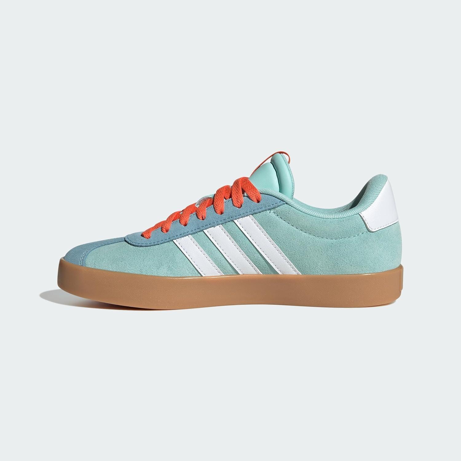 image:imageadidas Womens VL Court 30 SneakerAqua Cloud White Preloved Blue