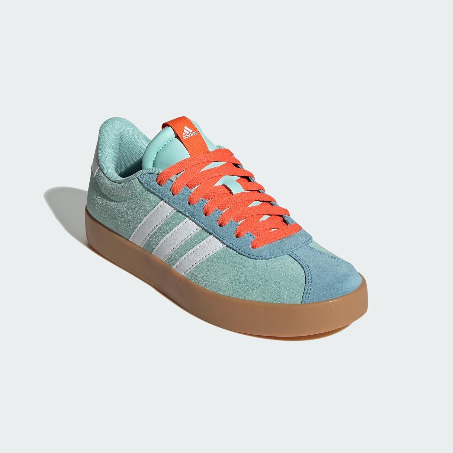 image:imageadidas Womens VL Court 30 SneakerAqua Cloud White Preloved Blue