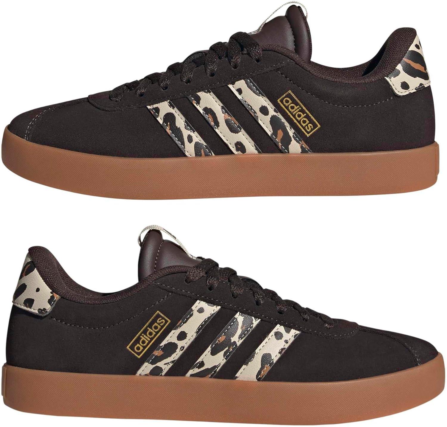 image:imageadidas Womens VL Court 30 SneakerAurora CoffeeCrystal LinenAmber Gum