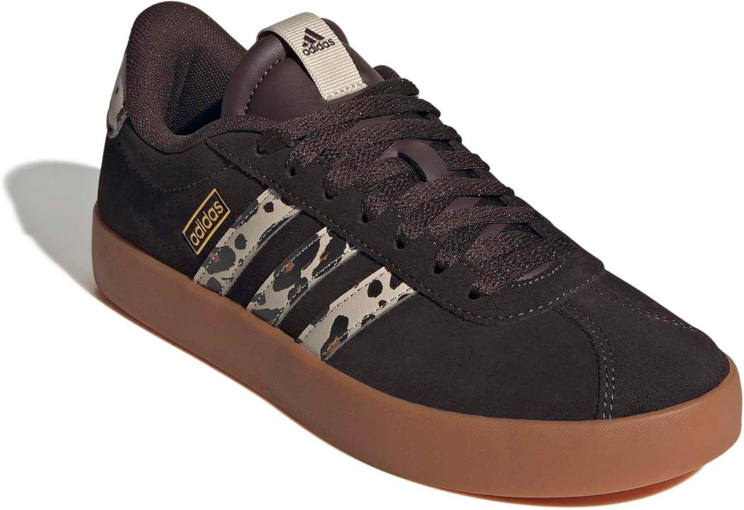 image:imageadidas Womens VL Court 30 SneakerAurora CoffeeCrystal LinenAmber Gum