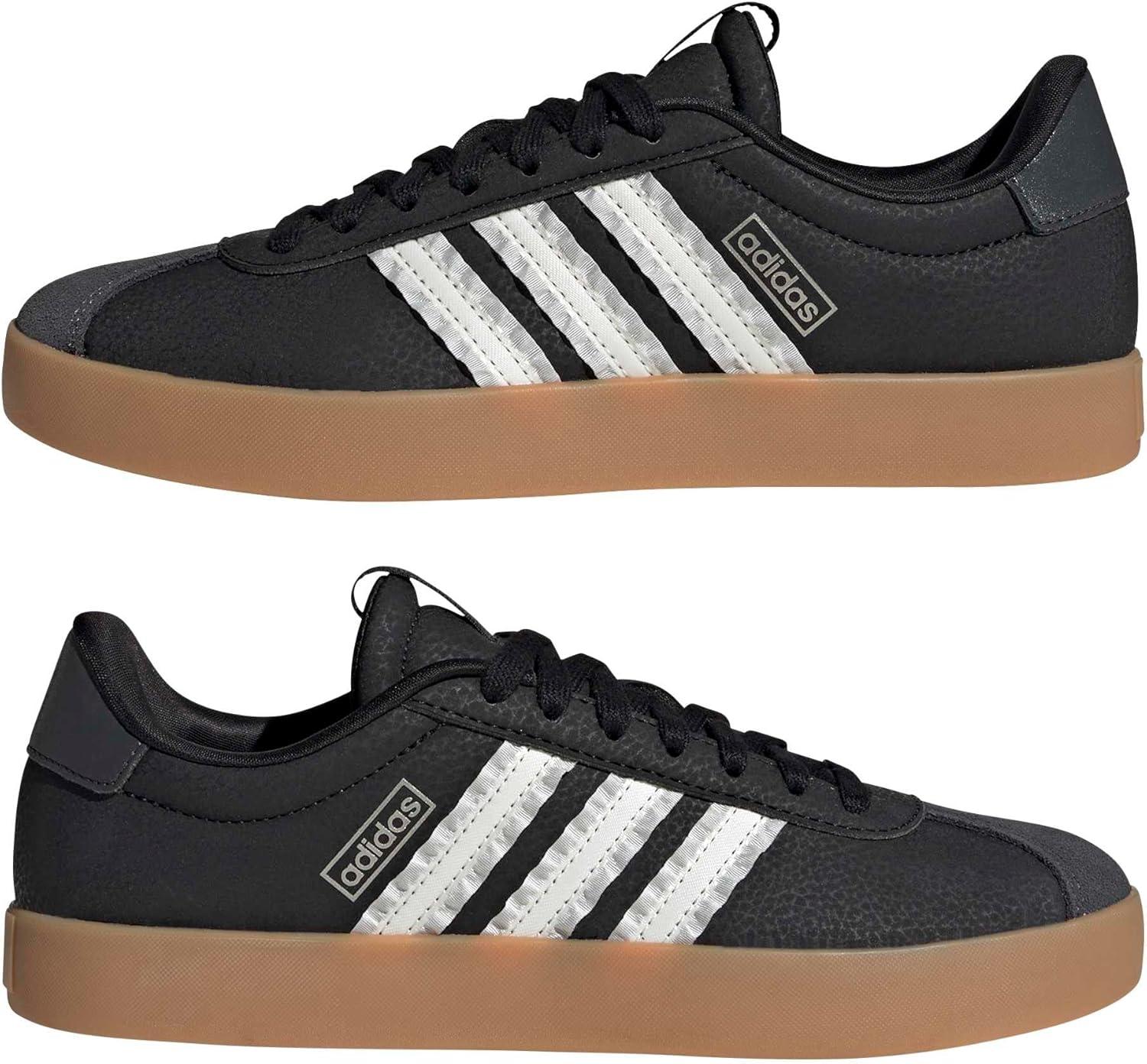image:imageadidas Womens VL Court 30 SneakerBlackWhiteCyber Metallic