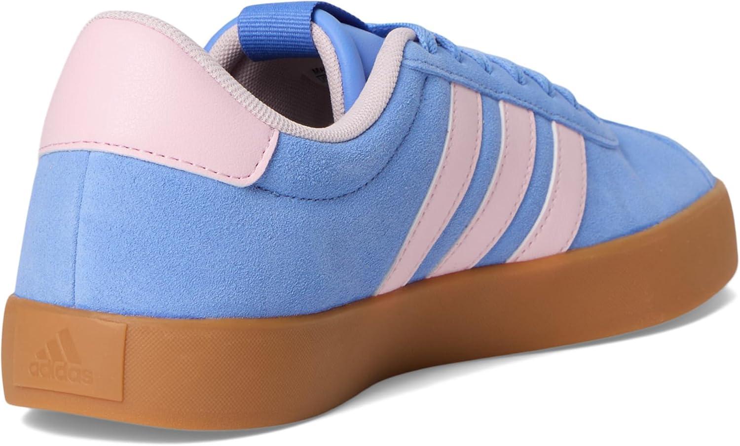 image:imageadidas Womens VL Court 30 SneakerBlue FusionClear PinkSilver Metallic