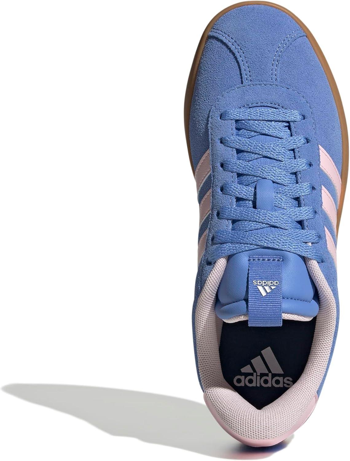 image:imageadidas Womens VL Court 30 SneakerBlue FusionClear PinkSilver Metallic