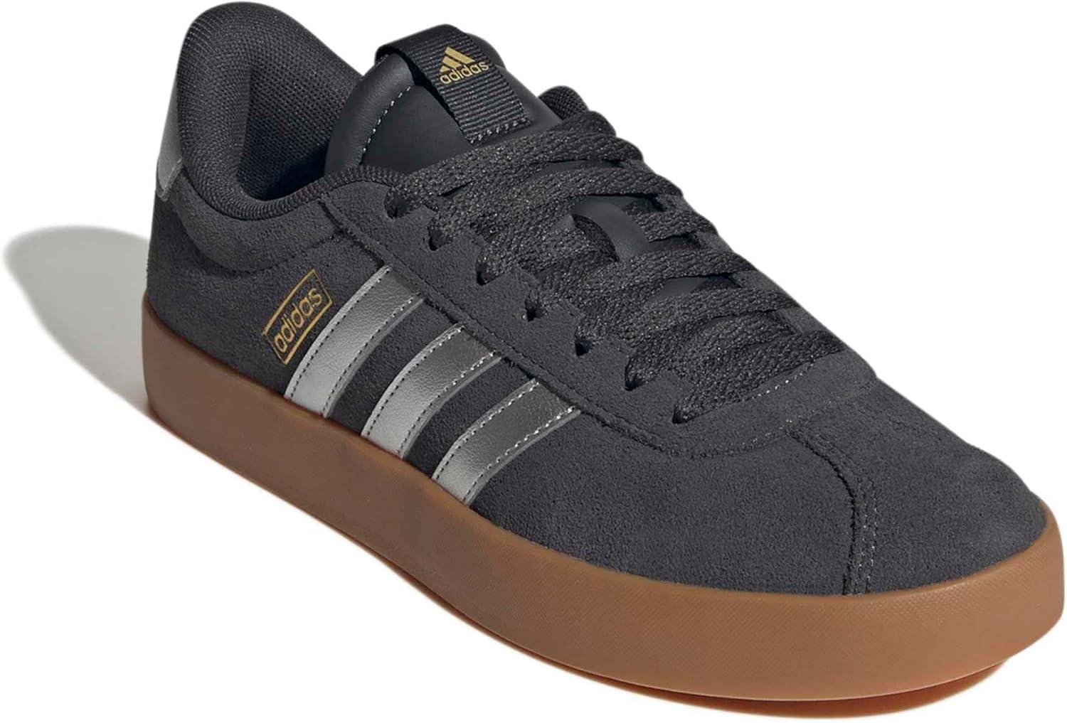 image:imageadidas Womens VL Court 30 SneakerCarbonSilver MetallicGold Metallic