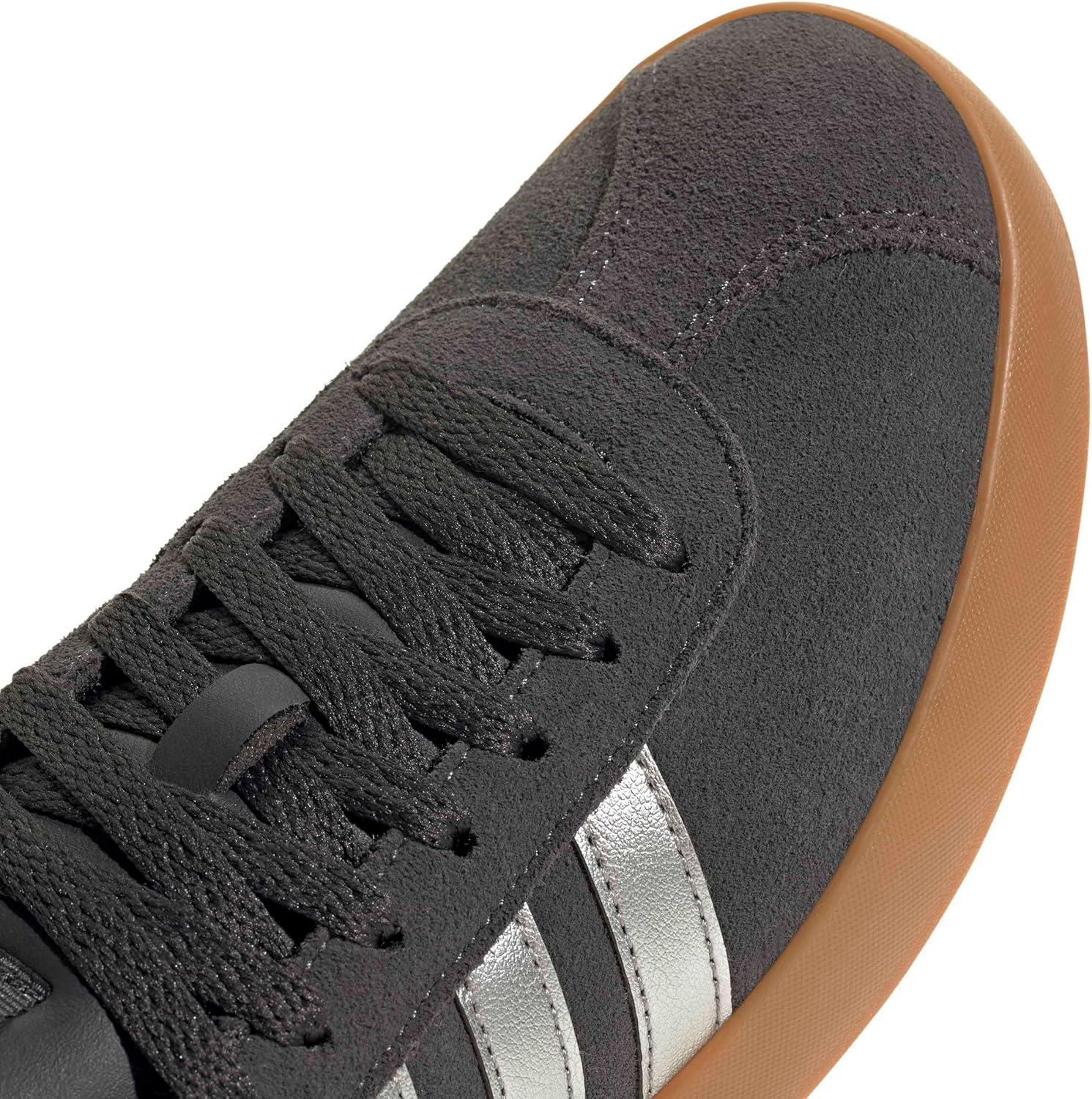 image:imageadidas Womens VL Court 30 SneakerCarbonSilver MetallicGold Metallic