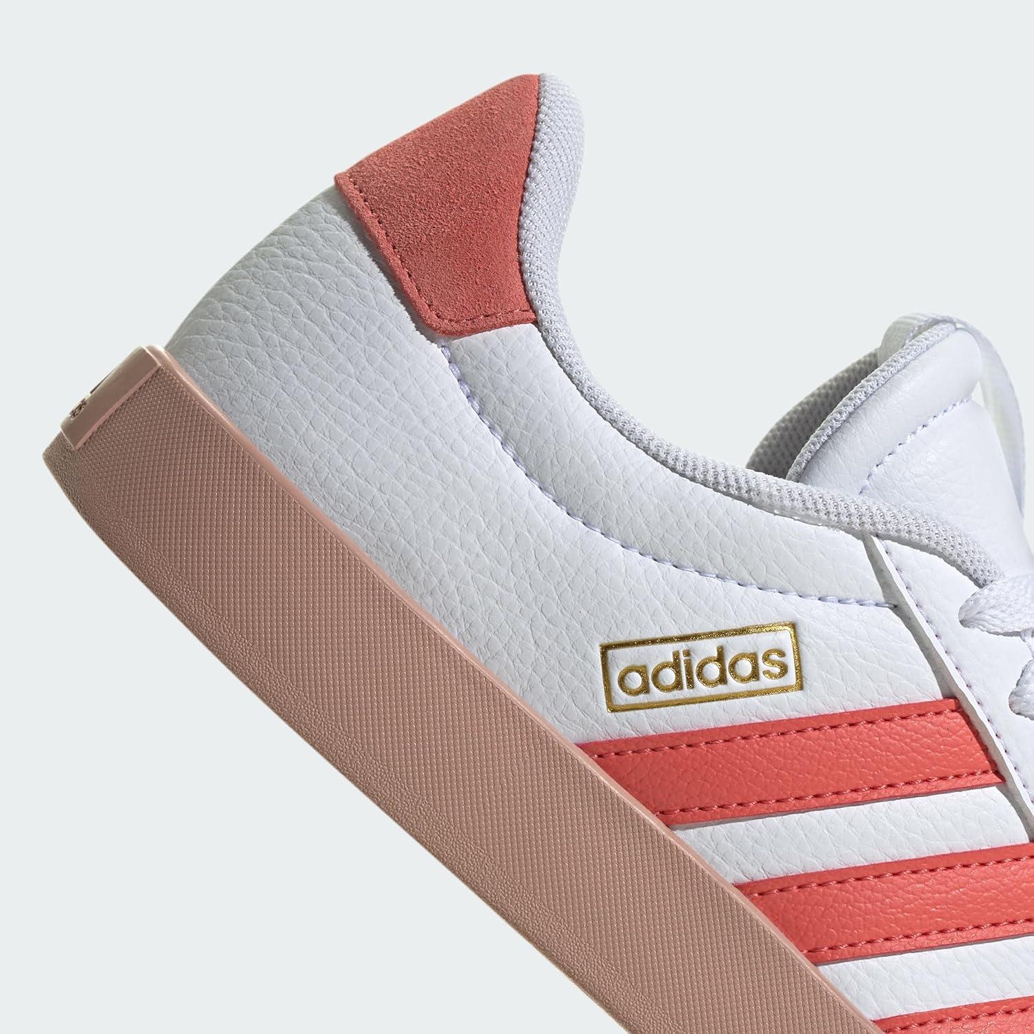 image:imageadidas Womens VL Court 30 SneakerCloud White Preloved Scarlet Gold Metallic