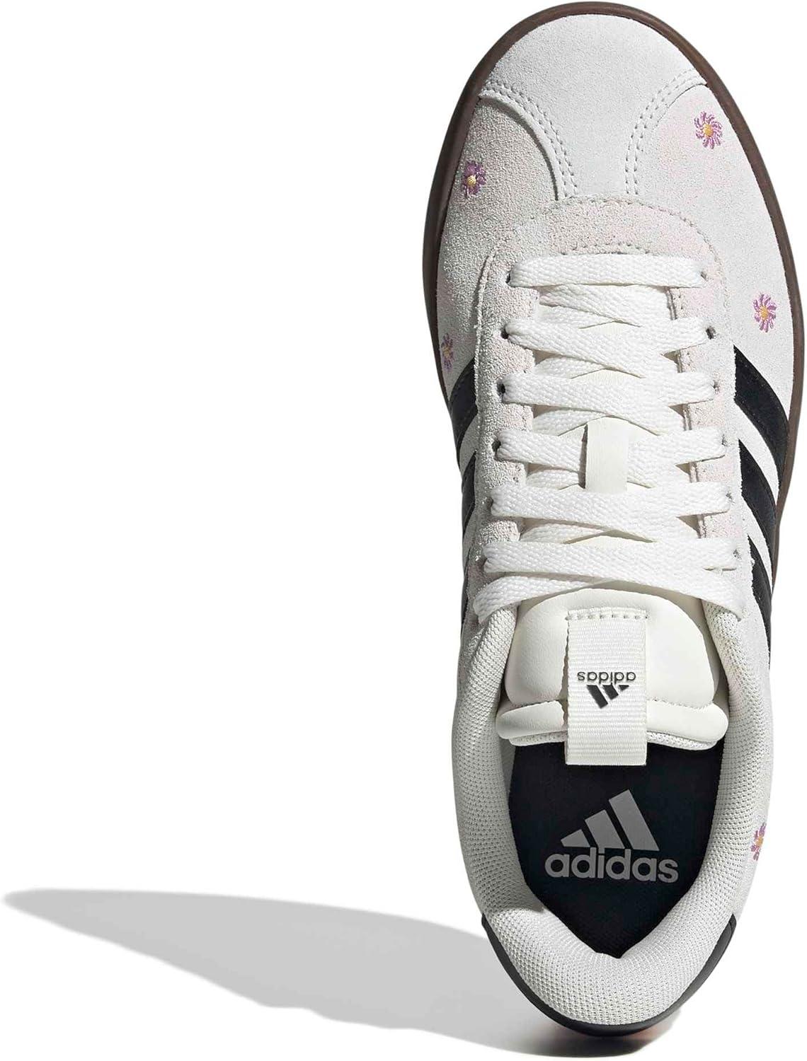 image:imageadidas Womens VL Court 30 SneakerCloud WhiteBlackCrystal WhiteFlower