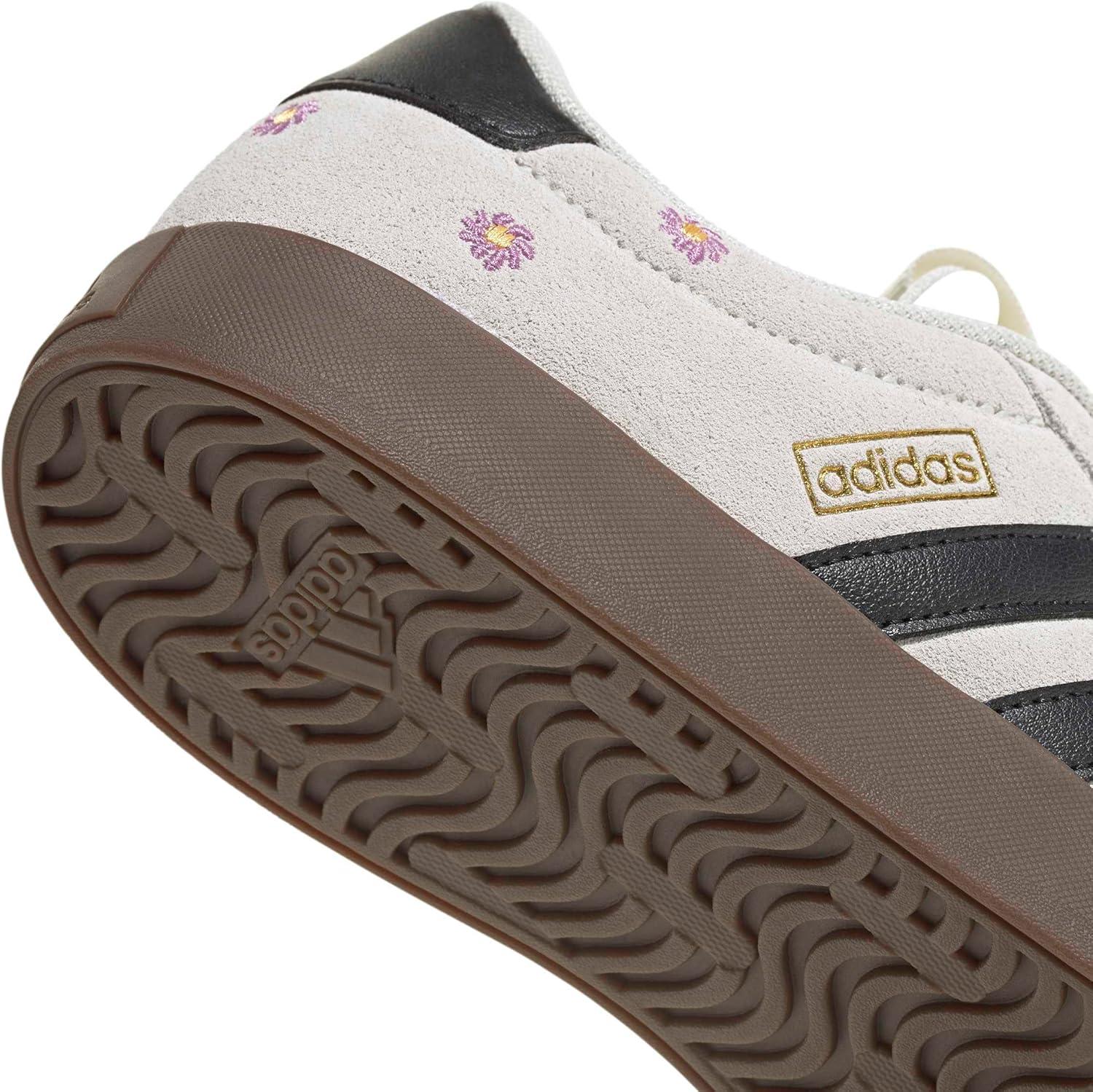 image:imageadidas Womens VL Court 30 SneakerCloud WhiteBlackCrystal WhiteFlower