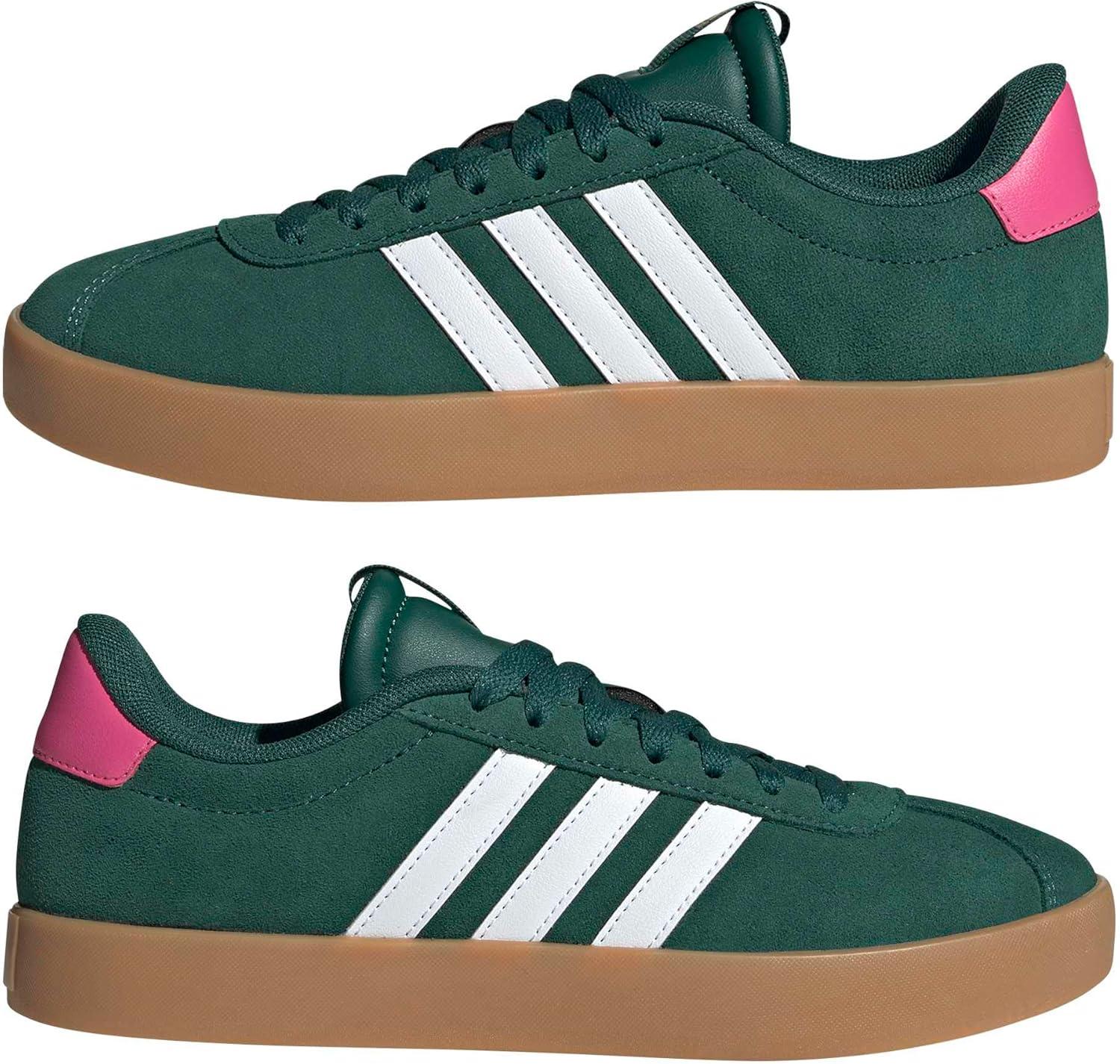 image:imageadidas Womens VL Court 30 SneakerCollegiate Green Cloud White Pulse Magenta