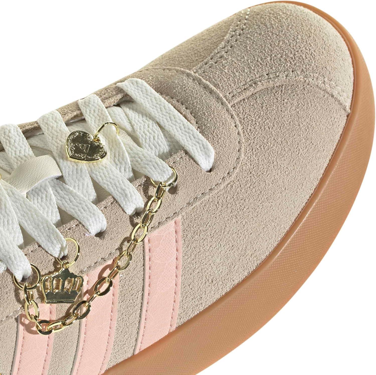 image:imageadidas Womens VL Court 30 SneakerCrystal LinenBlush PinkOff White