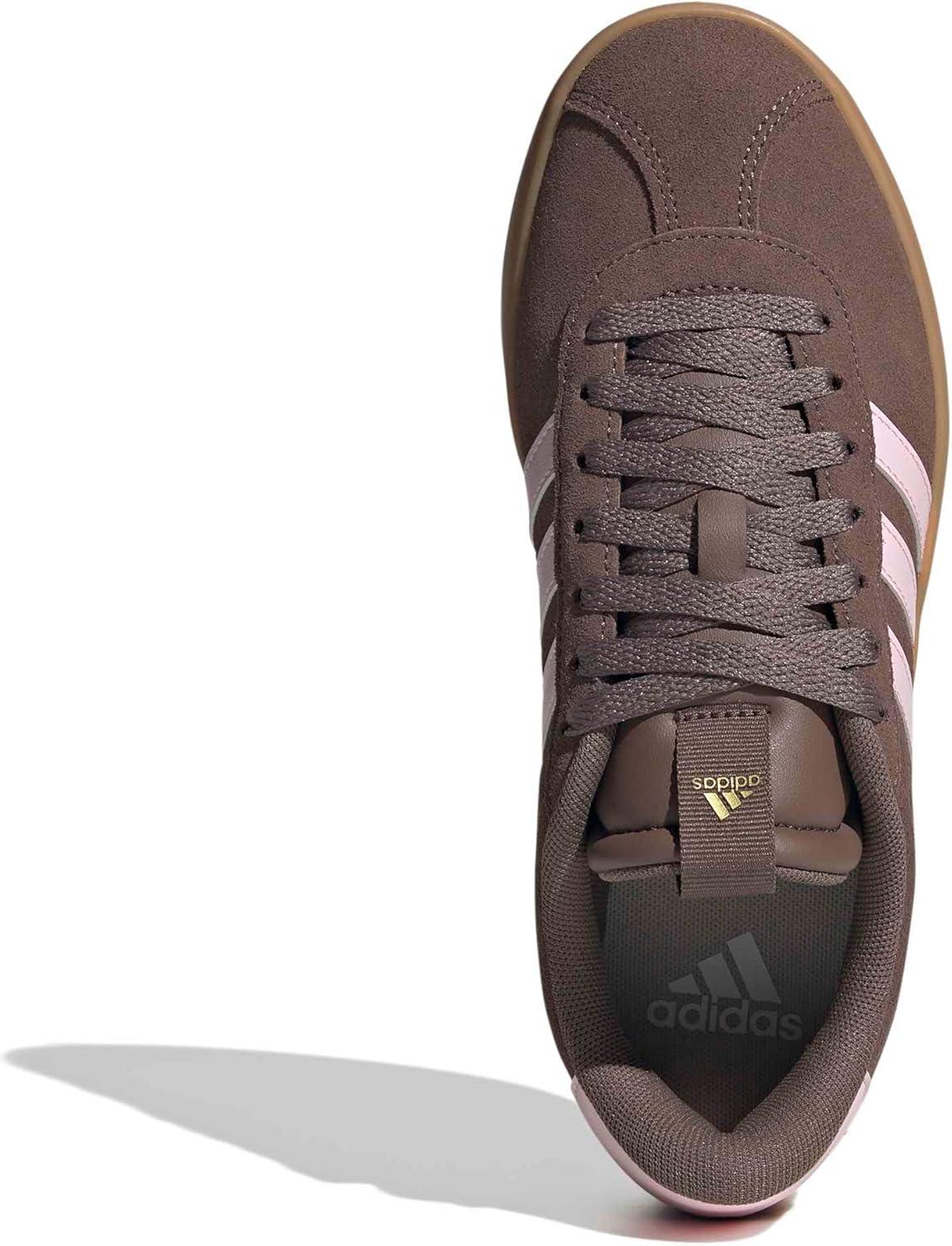 image:imageadidas Womens VL Court 30 SneakerEarth StrataClear PinkGold Metallic