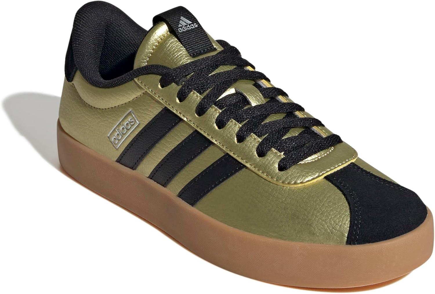 image:imageadidas Womens VL Court 30 SneakerGold MetallicBlackWhite