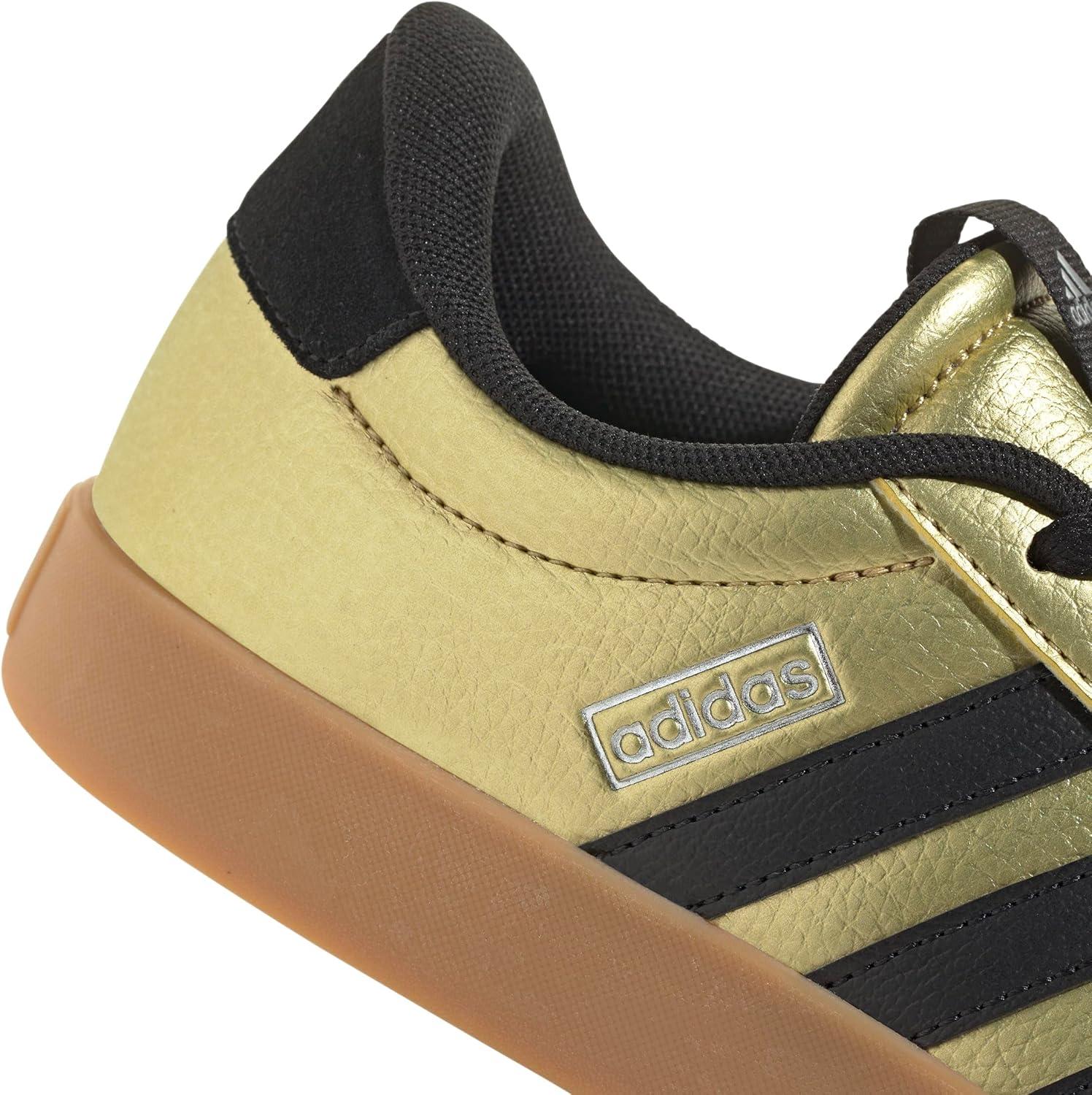 image:imageadidas Womens VL Court 30 SneakerGold MetallicBlackWhite