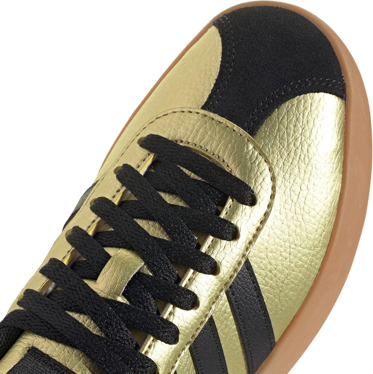 image:imageadidas Womens VL Court 30 SneakerGold MetallicBlackWhite