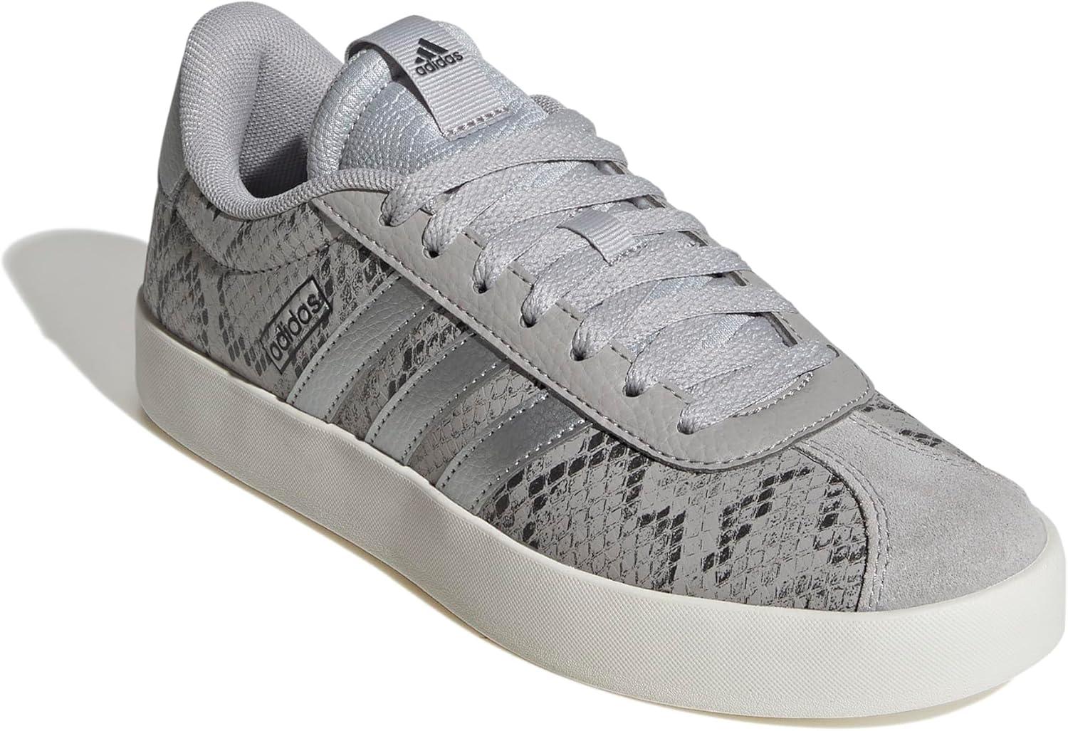 image:imageadidas Womens VL Court 30 SneakerGreySilver MetallicOff White