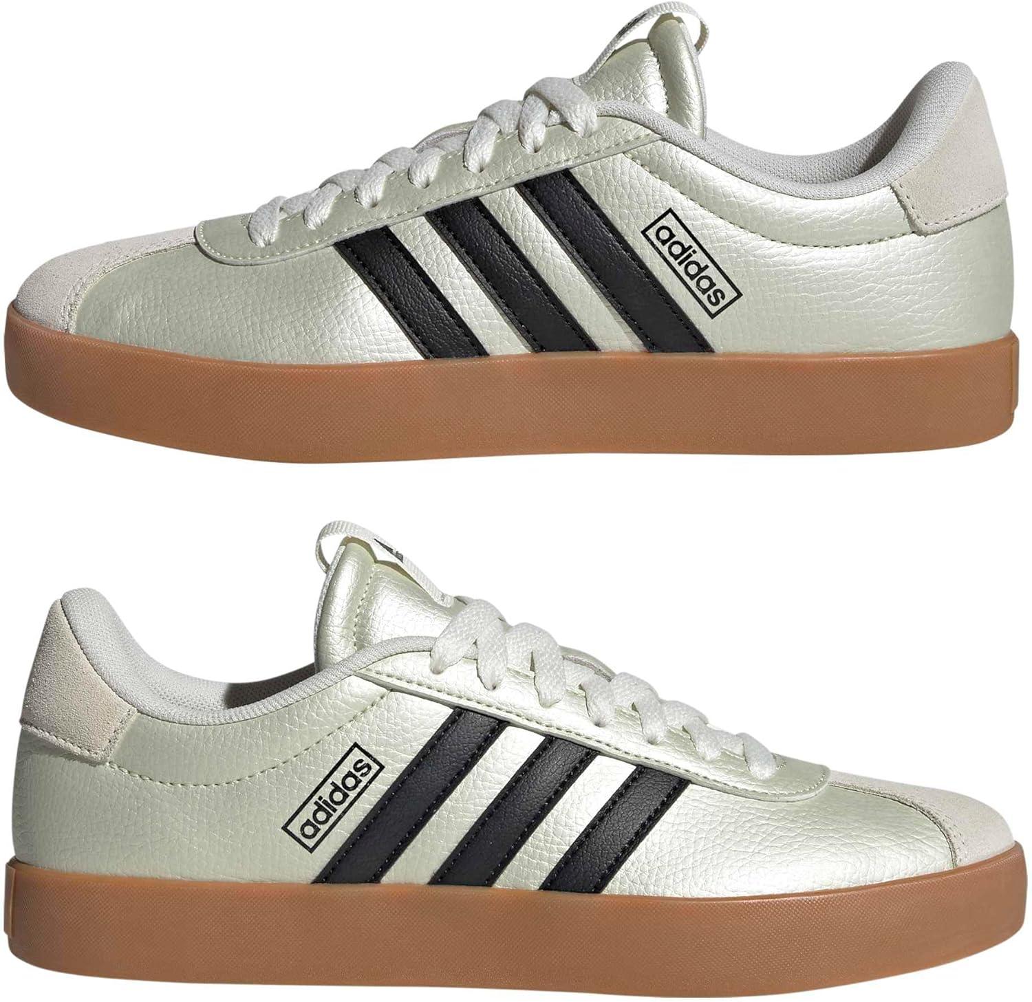 image:imageadidas Womens VL Court 30 SneakerIce Gold MetallicBlackOff White