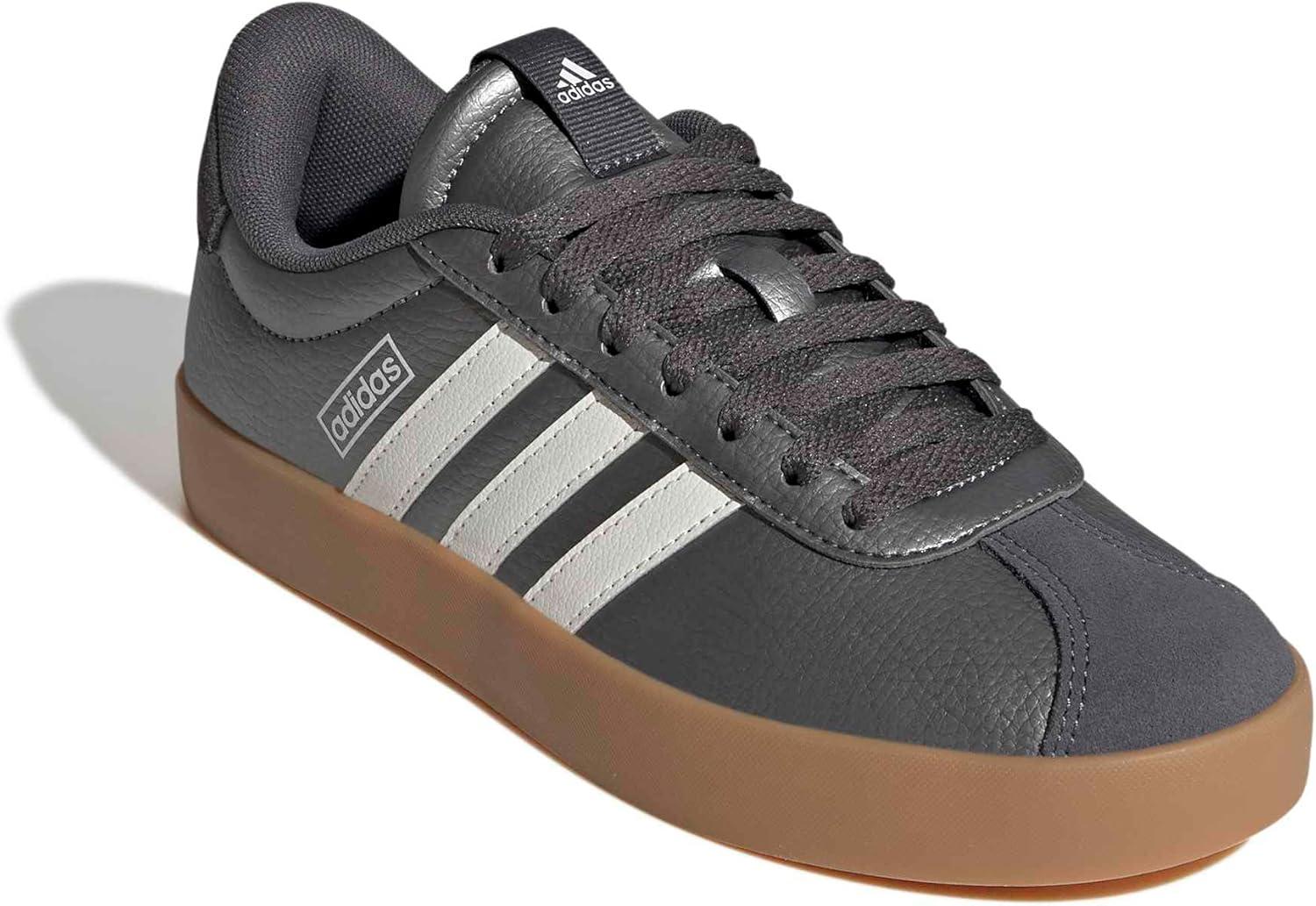 image:imageadidas Womens VL Court 30 SneakerIron MetallicWhiteGrey