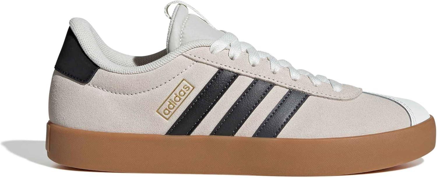 image:imageadidas Womens VL Court 30 SneakerOff White Grey Six Gold Metallic