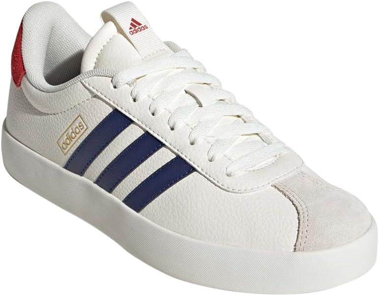 image:imageadidas Womens VL Court 30 SneakerOff WhiteDark BlueBetter Scarlet