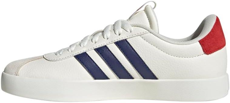 image:imageadidas Womens VL Court 30 SneakerOff WhiteDark BlueBetter Scarlet