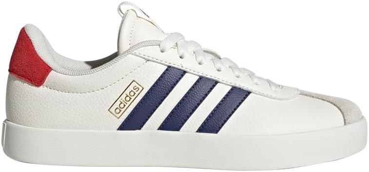 image:imageadidas Womens VL Court 30 SneakerOff WhiteDark BlueBetter Scarlet