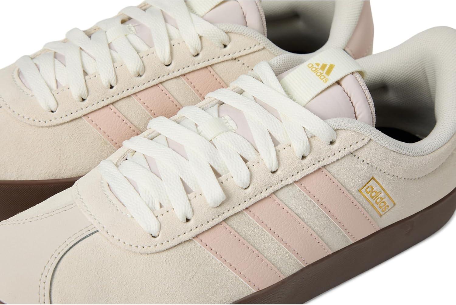 image:imageadidas Womens VL Court 30 SneakerOff WhiteWonder QuartzGold Metallic