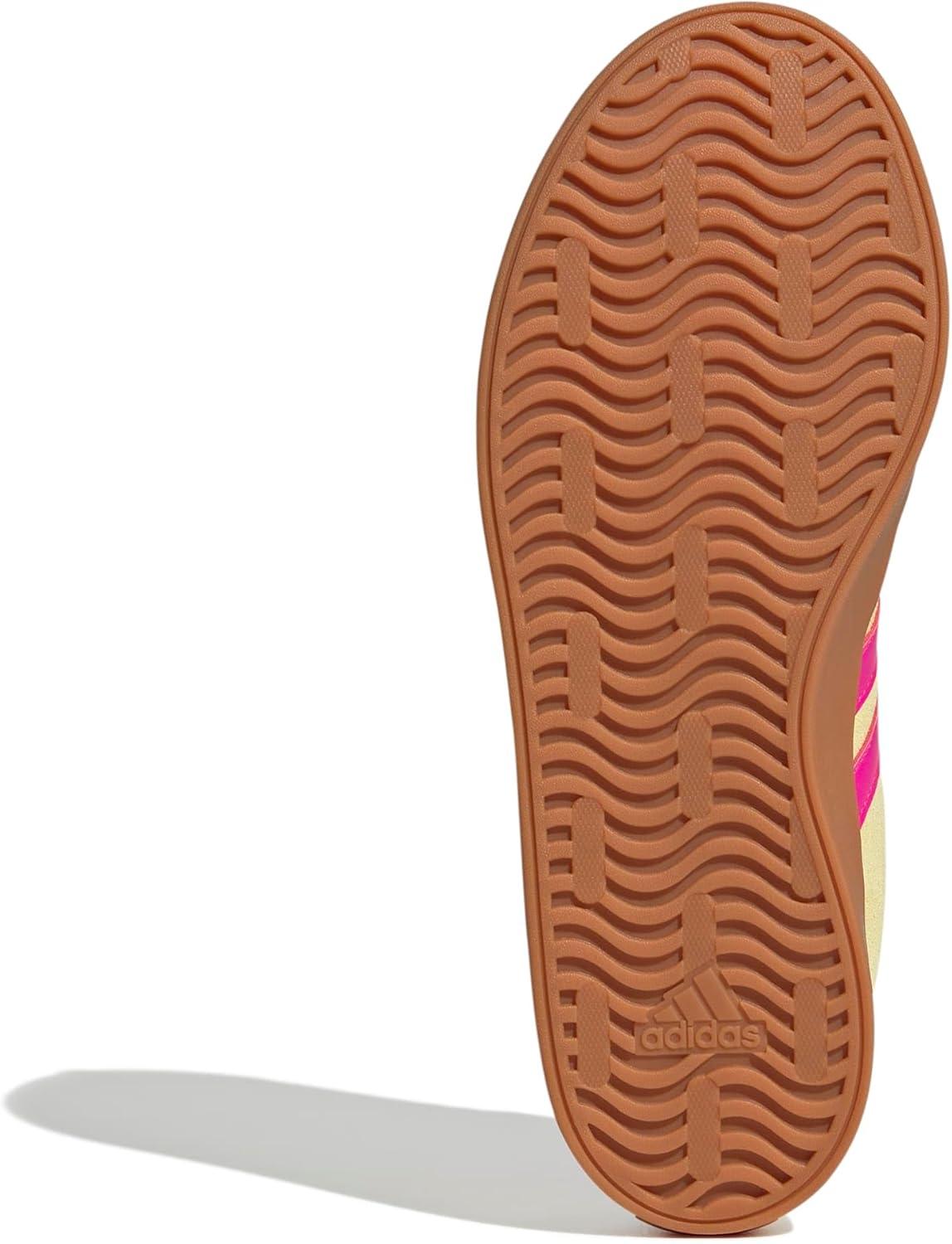 image:imageadidas Womens VL Court 30 SneakerPowder YellowShock PinkGold Metallic