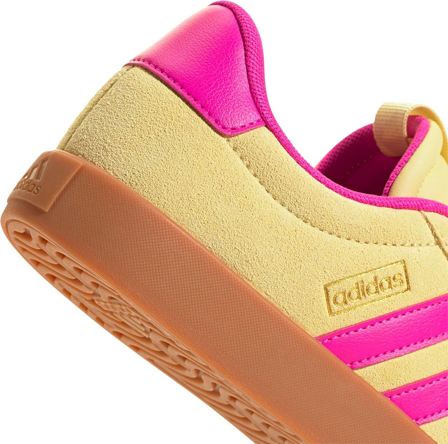 image:imageadidas Womens VL Court 30 SneakerPowder YellowShock PinkGold Metallic