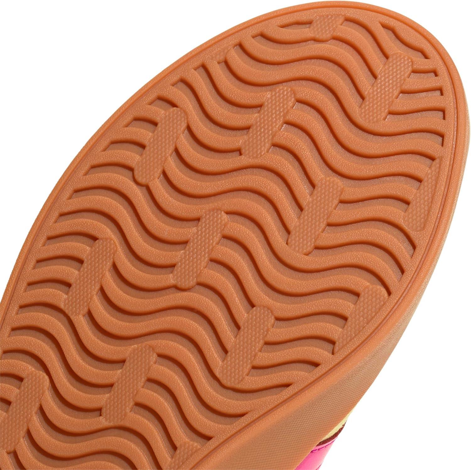 image:imageadidas Womens VL Court 30 SneakerPowder YellowShock PinkGold Metallic