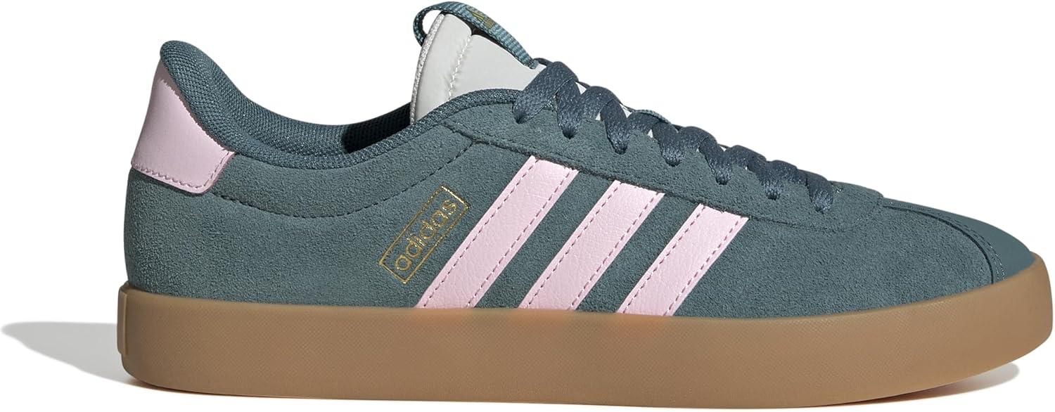 image:imageadidas Womens VL Court 30 SneakerPreloved TealClear PinkGold Metallic