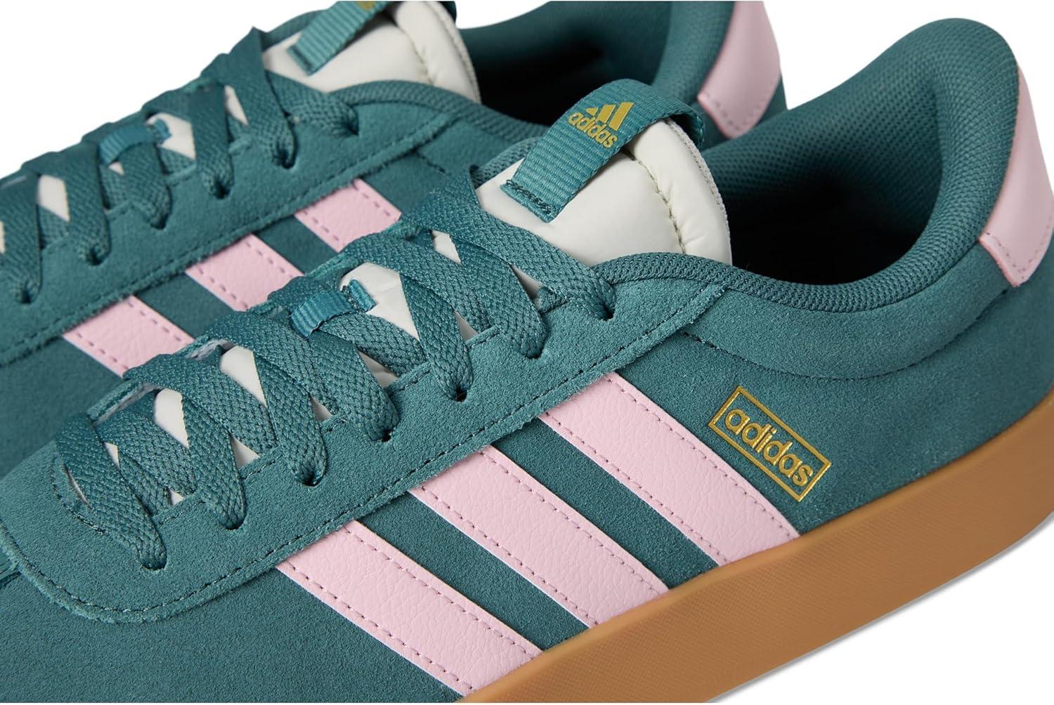 image:imageadidas Womens VL Court 30 SneakerPreloved TealClear PinkGold Metallic