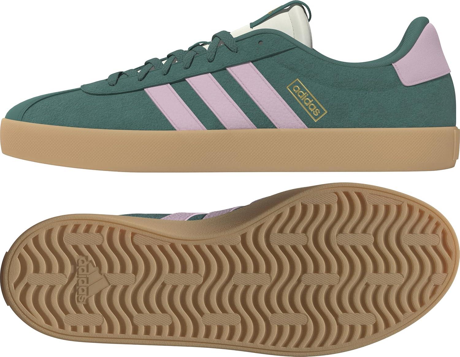 image:imageadidas Womens VL Court 30 SneakerPreloved TealClear PinkGold Metallic