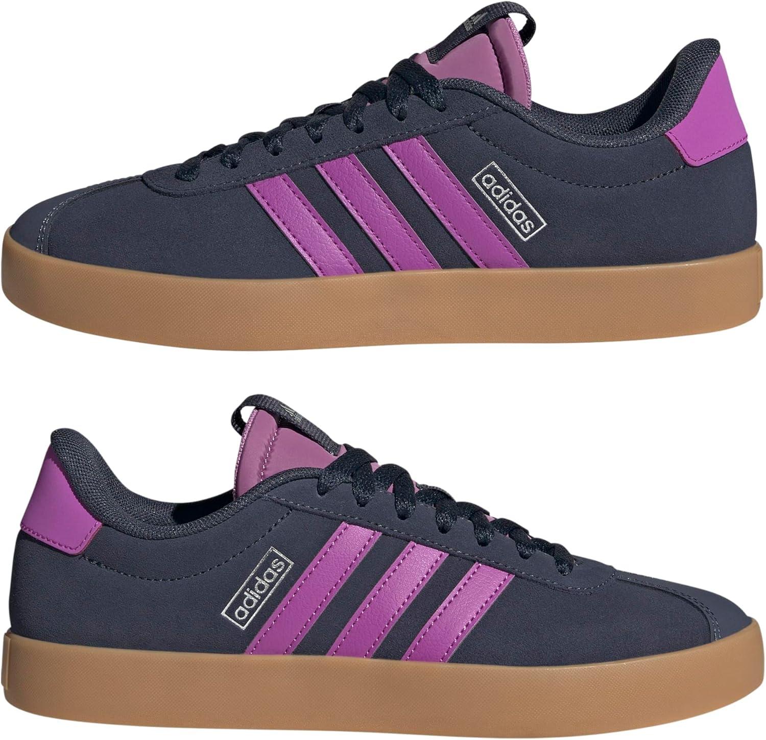 image:imageadidas Womens VL Court 30 SneakerShadow NavyPurple BurstSilver Metallic