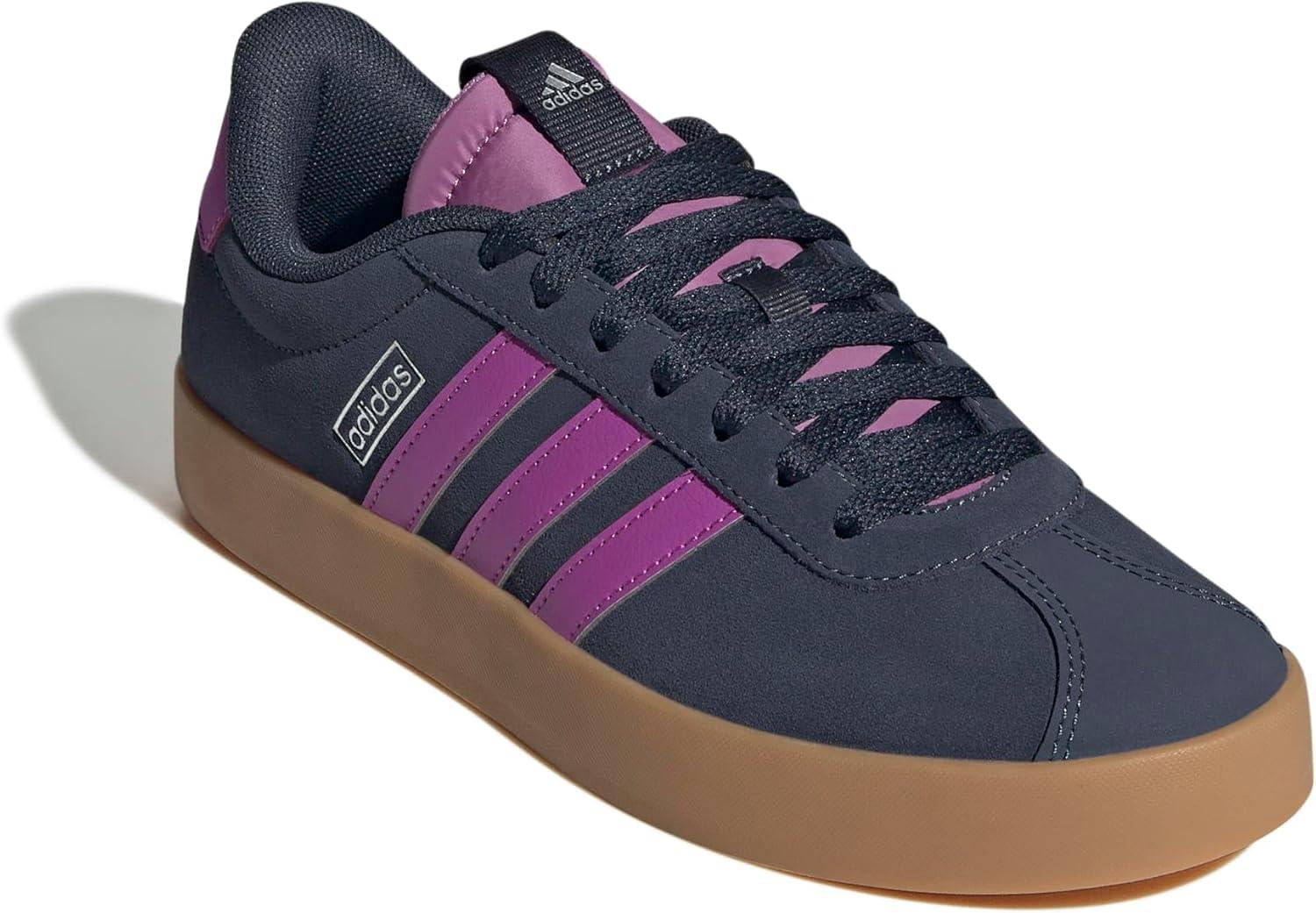 image:imageadidas Womens VL Court 30 SneakerShadow NavyPurple BurstSilver Metallic