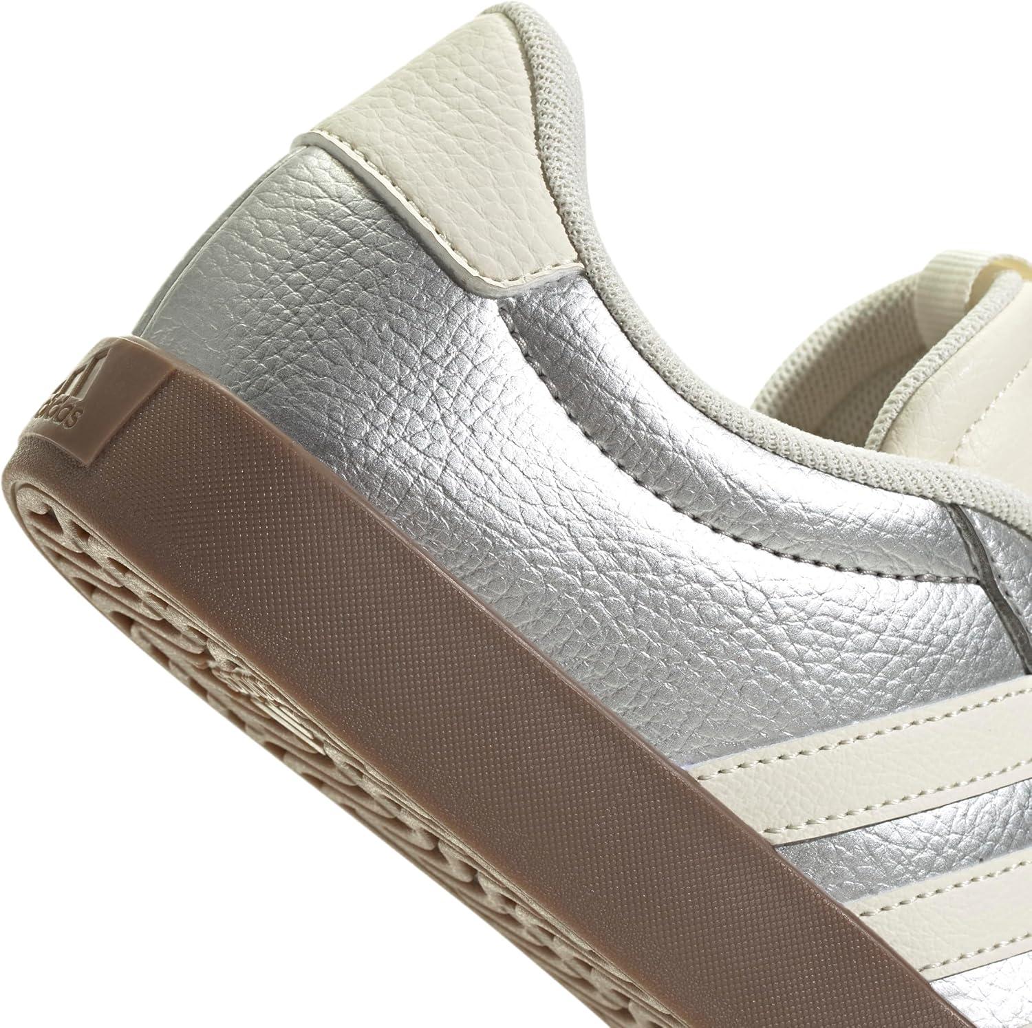 image:imageadidas Womens VL Court 30 SneakerSilver MetallicOff WhiteGum