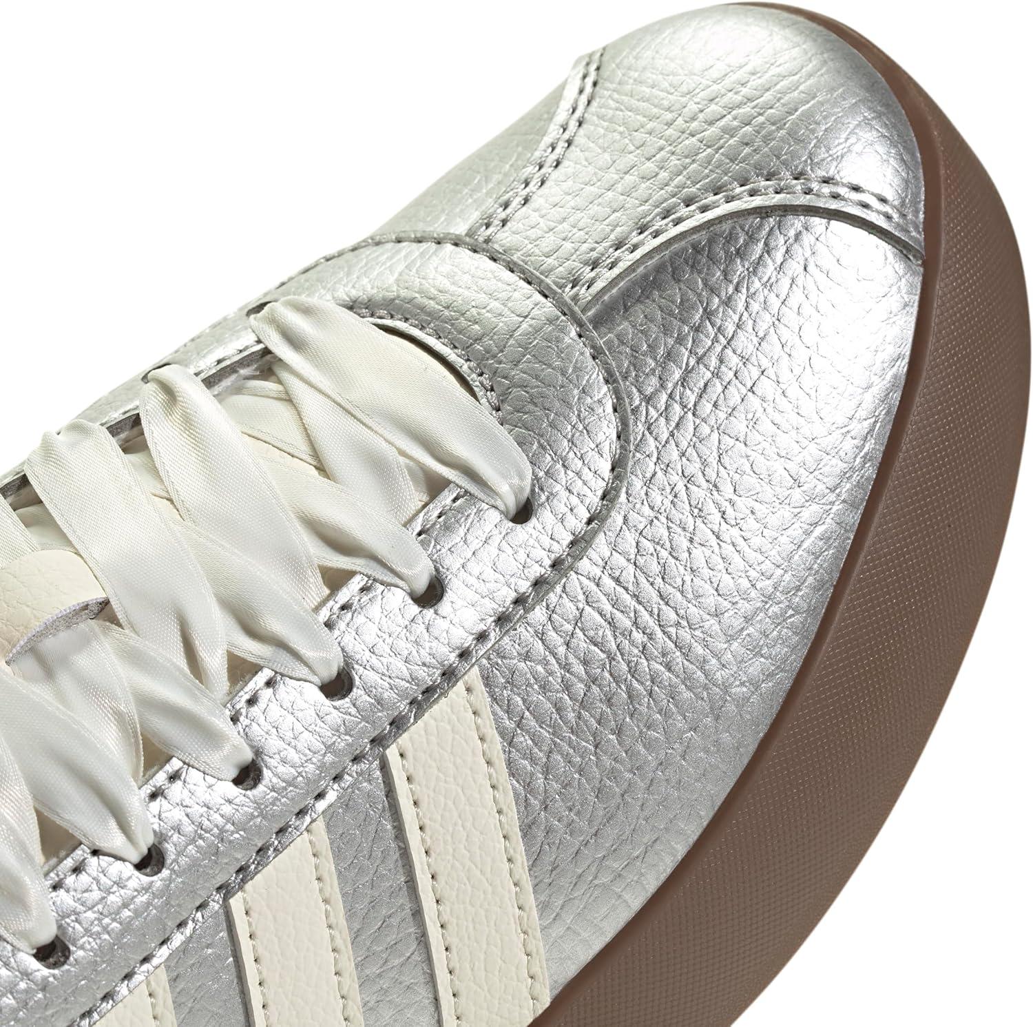 image:imageadidas Womens VL Court 30 SneakerSilver MetallicOff WhiteGum