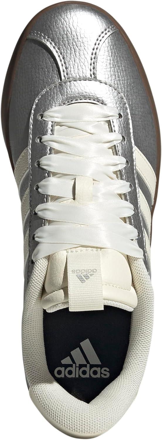 image:imageadidas Womens VL Court 30 SneakerSilver MetallicOff WhiteGum