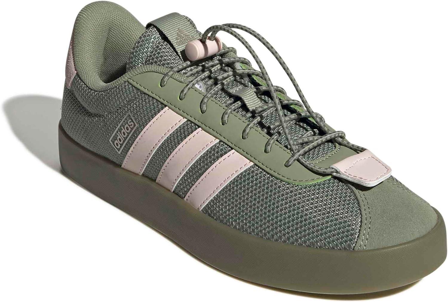 image:imageadidas Womens VL Court 30 SneakerTent GreenWonder QuartzCyber Metallic