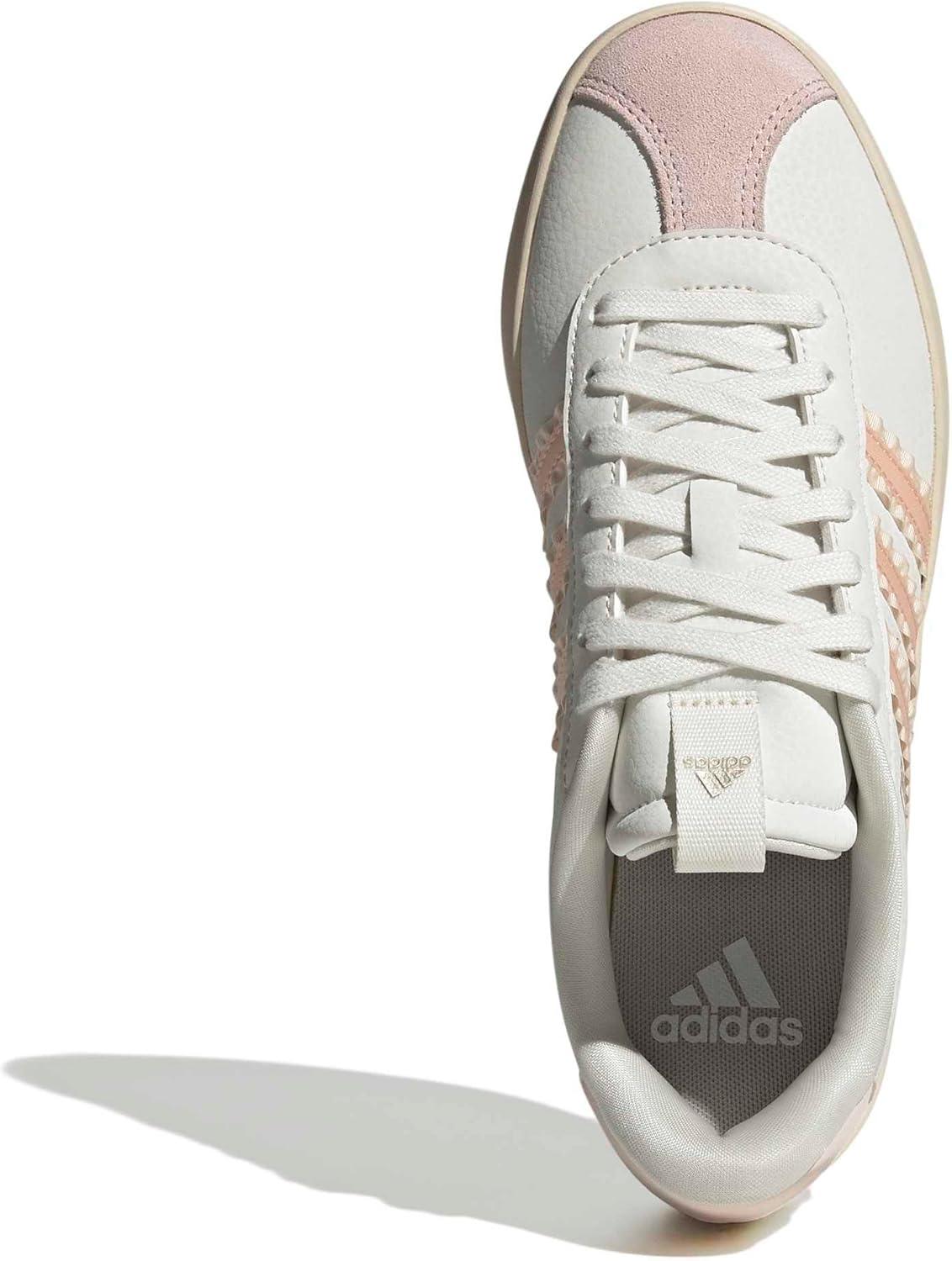 image:imageadidas Womens VL Court 30 SneakerWhiteBlush PinkCyber Metallic