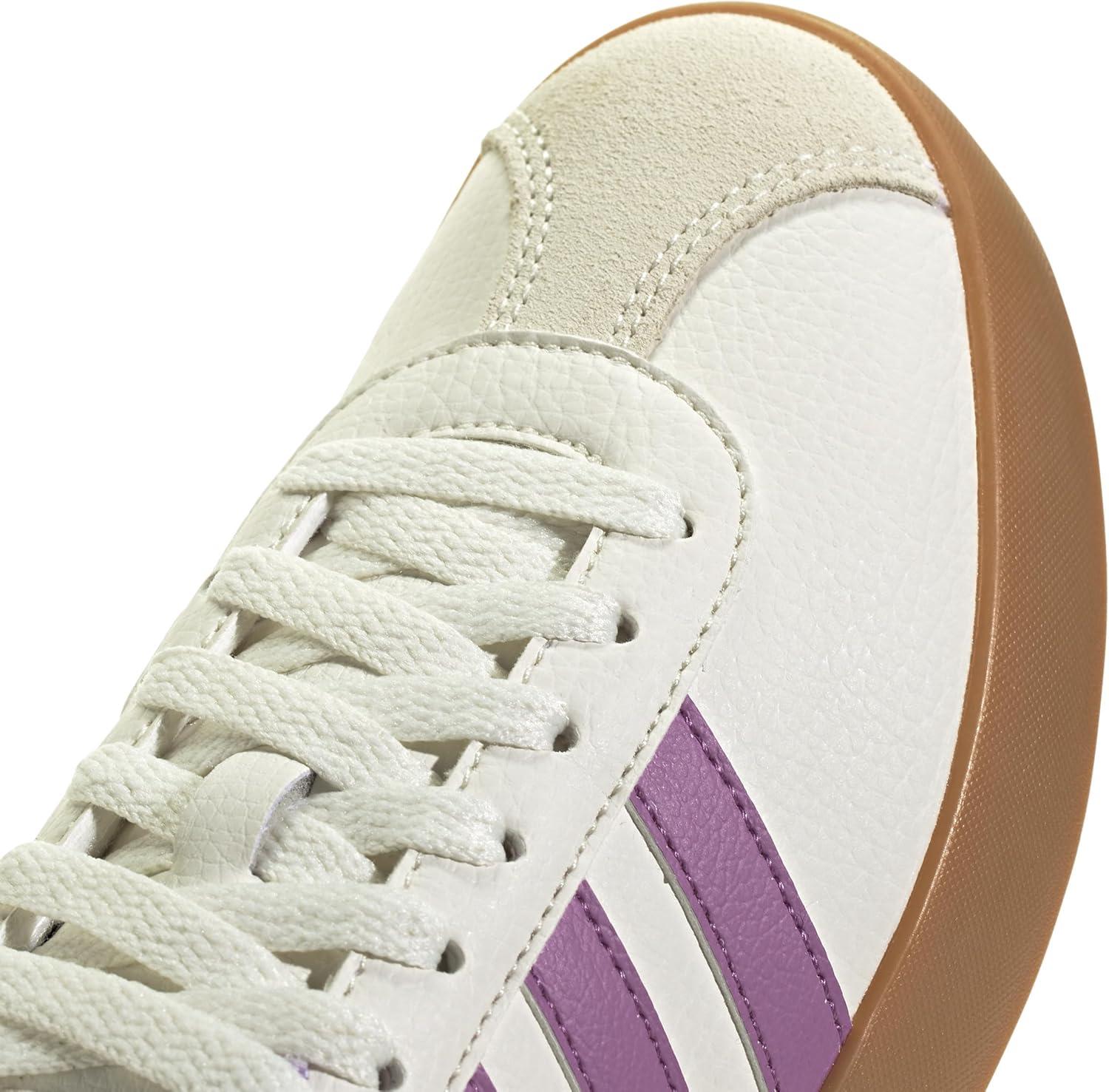 image:imageadidas Womens VL Court 30 SneakerWhitePreloved PurplePowder Plum