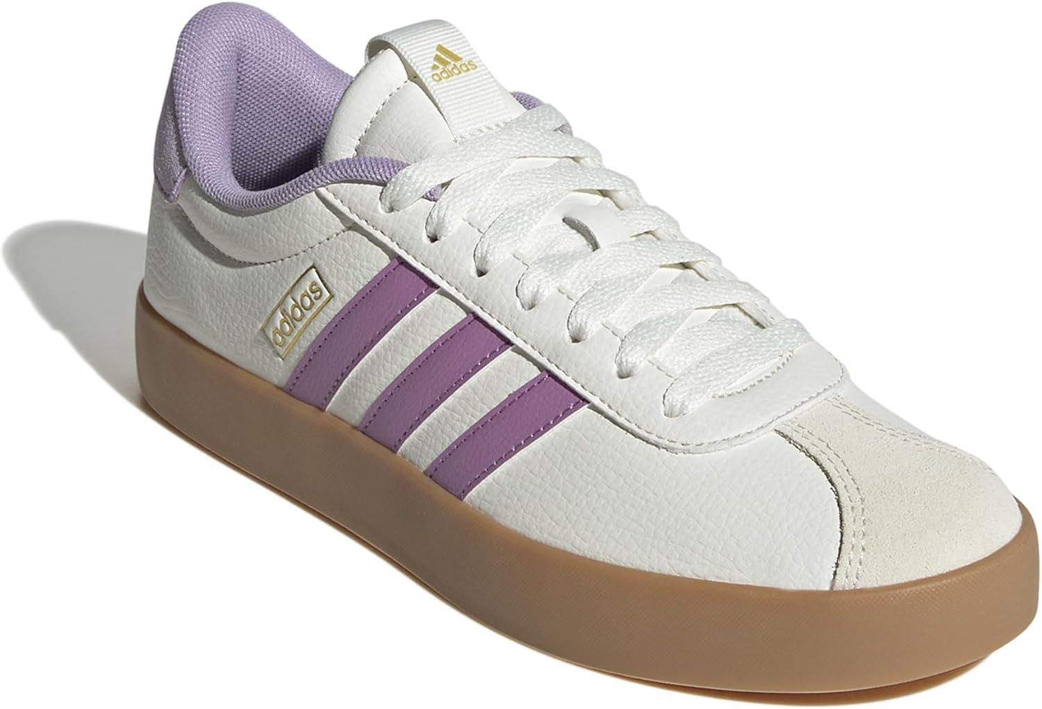 image:imageadidas Womens VL Court 30 SneakerWhitePreloved PurplePowder Plum