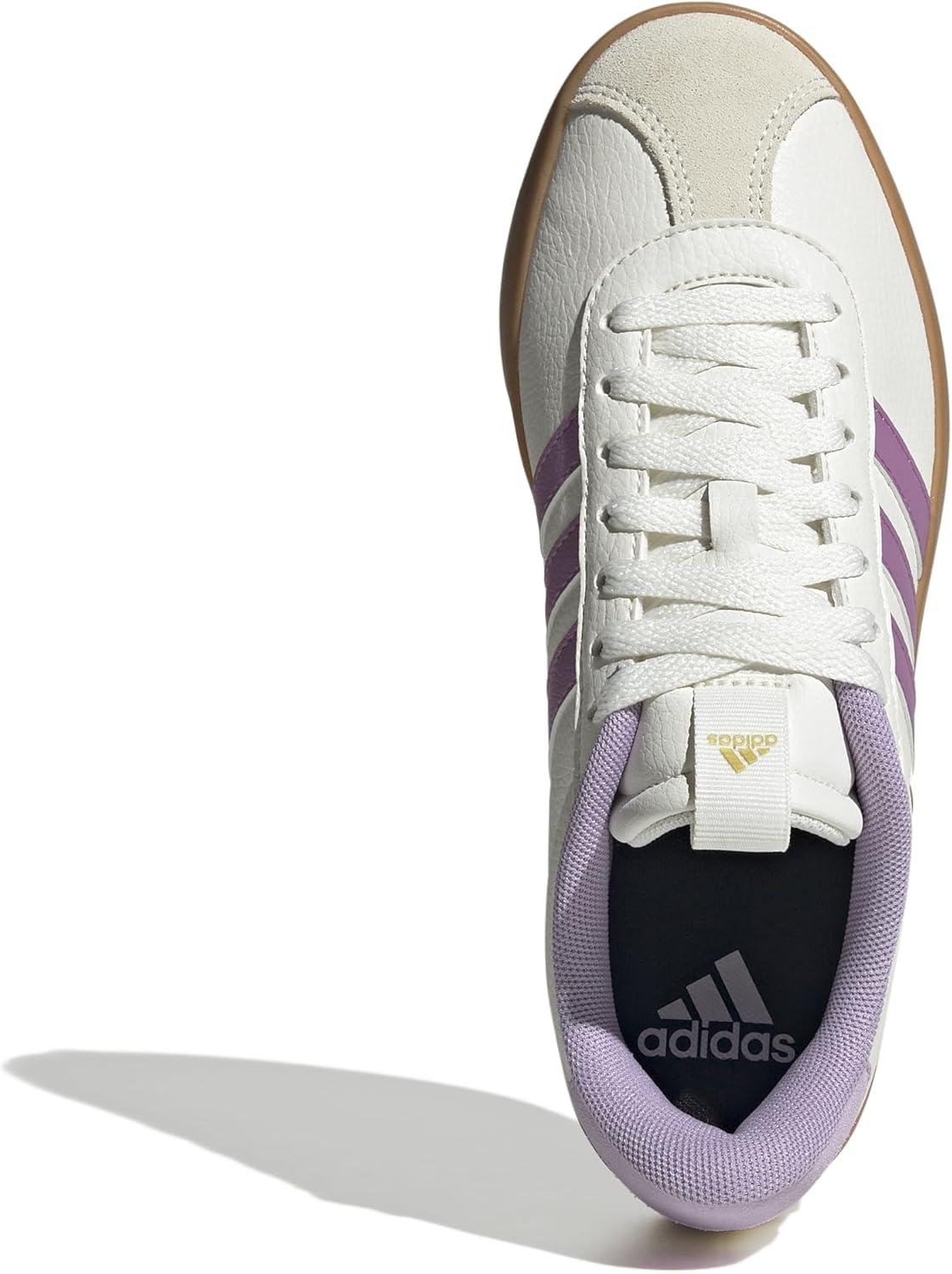 image:imageadidas Womens VL Court 30 SneakerWhitePreloved PurplePowder Plum